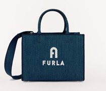 Opportunity Tote-bag Blu Jay Blau Denim-toff Im Folklore-tyle Damen