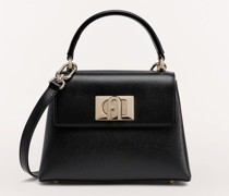 1927 Henkeltasche Nero Strukturiertes Leder Damen