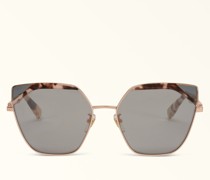 Sunglasses Sfu690 Sonnenbrille Pink Havana Metall + Acetat Damen Sonnenbrille