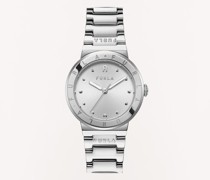 Tortona Armbanduhr Mit Rundem Gehäuse Color Argento Metallic Metall Damen