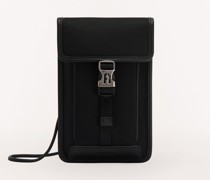 Man Cosmo Mobiltelefonhülle Nero Nylon Herren