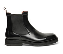 Men's black leather chelsea boot