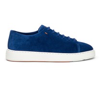 Blaue Sneaker für Herren aus Veloursleder