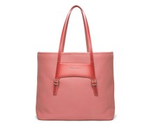 Rosafarbener Shopper aus Leder