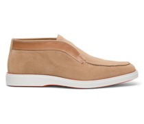 Beige Desert Boot für Herren aus Veloursleder