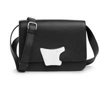 Schwarze Crossbody Bag aus Leder