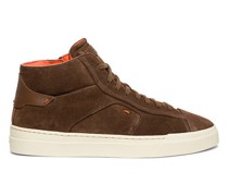 Braune Sneaker für Herren aus Veloursleder