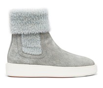 Women's grey suede ankle boot