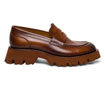 Women’s brown leather Alfie penny loafer