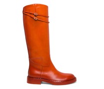 Women’s orange leather boot