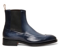 Men’s blue leather Chelsea boot