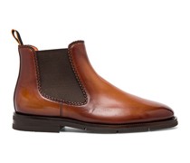 Men's brown leather chelsea boot