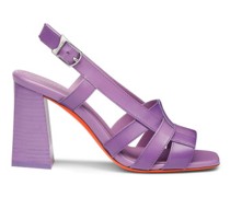 Violette Sandalen Beyond für Damen aus Leder mit hohem Absatz