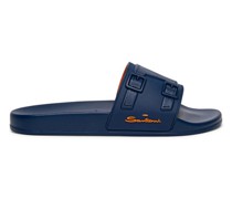 Blaue Sandalen für Herren aus Gummi