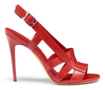 Rote Sandalen Beyond für Damen aus Leder mit hohem Absatz