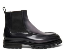Men’s grey leather Chelsea boot