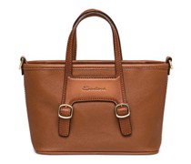 Braune Handtasche aus Leder