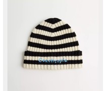 Gestreifte Beanie