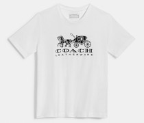T Shirt Aus Biobaumwolle Mit Pferdekutschenmotiv