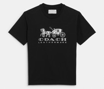 T Shirt Aus Biobaumwolle Mit Pferdekutschenmotiv
