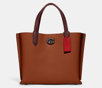Willow Tote 24 In Blockfarben Mit Signature Canvas Im Inneren