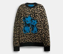 The Lil Nas X Drop Rundhalspullover mit Leoparden-Print