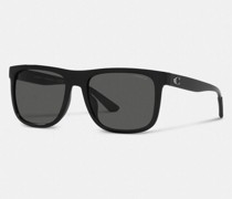 Quadratische, oben abgeflachte Signature-Sonnenbrille mit abgeschrägten Kanten