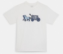 Horse and Carriage Patchwork-T-Shirt