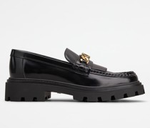 Loafer mit Fransen Tod's aus Leder