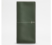 Portemonnaie im vertikalen Format aus Leder