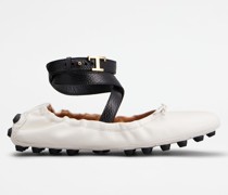 Ballerinas Bubble aus Leder mit Riemen