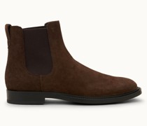 Stiefelette aus Veloursleder