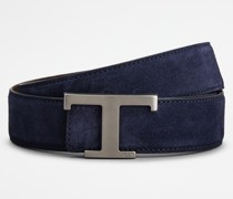 Wendbarer Gürtel T Timeless aus Veloursleder