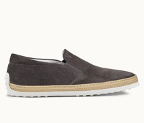 Slip-ons aus Veloursleder