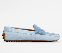 Gommino Mokassins aus Denim