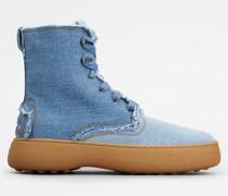 Schnürstiefeletten Tod's W. G. aus Denim