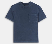 Stückgefärbtes t-shirt aus baumwolljersey