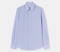 Popeline-hemd Comma Mann, Streifen Blau