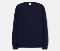 Rundhalspullover aus Kaschmir Mann, Navy|Rundhalspullover aus Kaschmir Mann, Grau