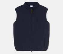 Weste aus Super-geelong-merinowolle Mann, Navy|Weste aus Super-geelong-merinowolle Mann, Militar