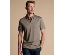 Smartes Jersey-Polo Taupe