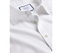 Bügelfreies Twill-Hemd Weiß