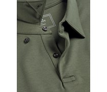 Smartes Jersey-Polo Olivgrün