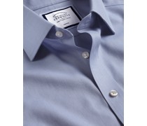 Bügelfreies Twill-Hemd Indigoblau