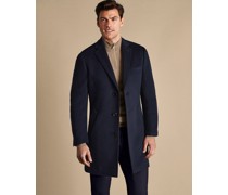Mantel aus Wolle Marineblau