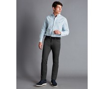 Strukturierte vorgewaschene 5-Pocket-Hose -