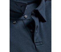Smartes Jersey-Polo Petrolblau