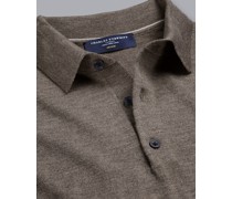 Merinopullover mit Polokragen -