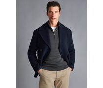 Cabanjacke aus Wolle Marineblau