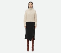 Kurzer Rollkragenpullover Aus Alpaka-wolle